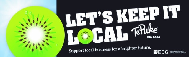 Shop Front And Bumper Stickers — Let's Keep It Local Te Puke